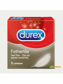 Bao cao su Durex siêu mỏng Fetherlite Ultima - hộp 3 chiếc