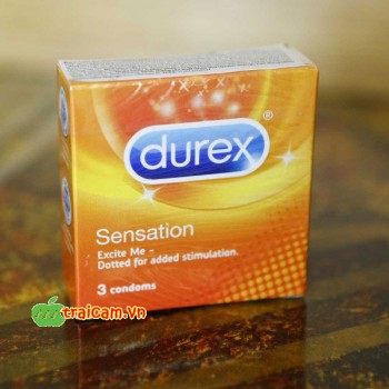 Bao cao su gai Durex Sensation hộp 3 cái