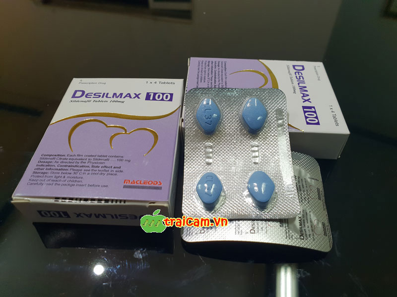 Thuốc trị rối loạn cương dương Desilmax 100 giúp nam giới kiểm soát khả năng cương dương